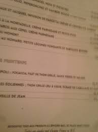 Carte Des Plats Picture Of Maison Baci Metz Tripadvisor