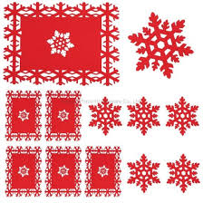 I'm not talking about some red vases or chairs, but fully red dining rooms that you simply cannot miss. China Christmas Tableware Dining Room Accessories Luxury Red Felt Table Runner With Snowflake Edge Design China Placemat And Mat Price