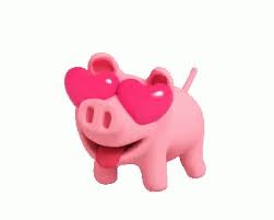 Pig Starstruck Gif Pig Starstruck Discover Share Gifs Pig Gif Cute Gif Hug Cartoon