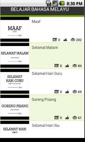 Tambahan lagi bahasa malaysia itu masih memegang teguh kosa kata bahasa melayu namun untuk bahasa gaul mereka lebih banyak menyerap kosa sedikit berbeda dengan bahasa gaul di indonesia yang banyak dipengaruhi bahasa betawi sebagai suku dominan di jakarta ibu kota indonesia. Belajar Bahasa Melayu 1 0 Free Download