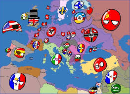 Between axis and neutral nations. Europe 1942 Polandball Amino