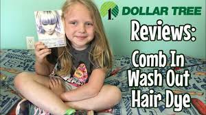 Your guide to wash out hair color products. Dollar Tree Review Comb In Wash Out Hair Dye Youtube