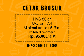 Cetak Brosur Hvs