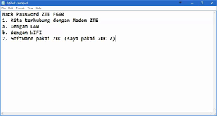 Type 192.168.1.1 (the default ip to access the admin interface) in the address bar of your internet browser. Hacking Password Modem Zte F660 Youtube