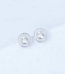 Whatever you're shopping for, we've got it. 9ct White Gold Pave Cubic Zirconia Stud Earrings Katherine Swaine