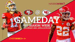 Relive the super bow liv matchup between the san francisco 49ers and the kansas city chiefs by watching this full game replay brought to you by nfl game pass. Chiefs Vs 49ers Time Tv Streaming For Preseason Week 3
