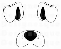 Dog Nose Ears Outline Svg Dog Ears Svg Dog Nose Svg Dog Etsy Dog Nose Svg Dog Ear