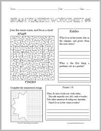This is a bus in the u.k 7. Brain Teasers Worksheet 6 Student Handouts