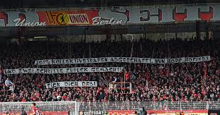 Hilfst du mir, die wohnung aufzuräumen? Union Berlin Fans Protestieren Gegen Kollektivstrafen Und Der Dfb Sanktioniert Kritik Textilvergehen