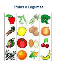 Includes 36 Bingo Cards Print On Card Stock And Laminate Uses 24 Fruits And Vegetables In Portuguese Logopedia