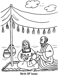 Abraham s servant was glad that god answered his prayer. Birth Of Isaac Coloring Sheet Wesleyan Kids