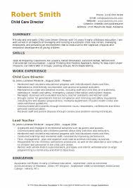 Looking for a job look at the advert(isement) below and answer the question: Child Care Director Resume Samples Qwikresume