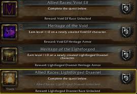 I just included shadowlands in the title because the unlock requirements changed when it came out. Allied Races Are Coming R Wow