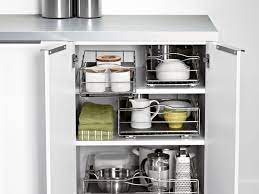 Shop wayfair for the best roll out drawers. Review Simplehuman Pull Out Cabinet Organizers Eliminate Kitchen Clutter
