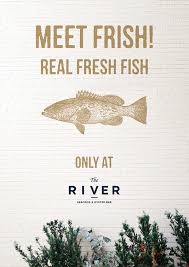 This Is A School Project In Which We Were Asked To Rebrand A Local Business The River Seafoo Restaurant Poster Restaurant Advertising Wall Graphics Restaurant