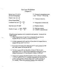 3 Ideal Gas Law Worksheet Ideal Gas Worksheet Ideal Gas Law Charles Law Chemistry Worksheets