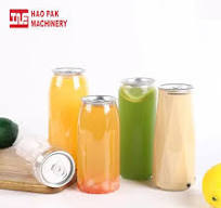 VINTORKY 10 Pack 330ml Clear Drink Bottles - Reusable PET Beverage  Containers With Pull Tab Lids