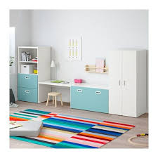 Stuva Fritids Opbergcombinatie Wit Lichtblauw 300x50x128 Cm Ikea Ikea Stuva Kid Room Decor Kids Playroom Decor