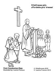 Printable coloring and activity pages are one way to keep the kids happy (or at least occupie. First Communion Mass Page To Colour Catholic Coloring Pages For Kid Coloring Library