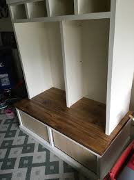 mudroom lockers with bench free diy