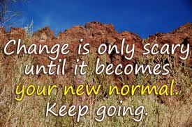 Change Is Only Scary Until It Becomes Your New Normal Keep Going Wise Words Words Me Quotes