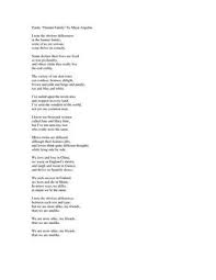 Human Family By Maya Angelou Maya Angelou Family Poems Maya Angelou Poems