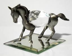 $10.99 previous price $10.99 9% off 9% off previous price $10.99. Pewter Horse Miniature Crystal Horse Figurine Handcrafted With Swaro Bjcrystals