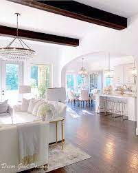 Charming Blue Apartment Design With Stunning Details Unique Blog Open Concept Living Room Open Concept Kitchen Living Room Open Living Room