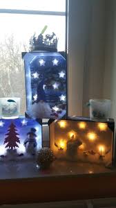 Winter In Der Mandarinenkiste Winter Diy Winterdekorationen Basteln Weihnachten Winter