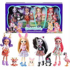 ☀️ czekają na nas słonie, zebry, żyrafy i. Enchantimals Zestaw 4 Lalki Ze Zwierzatkami Ftn36 8536065165 Oficjalne Archiwum Allegro