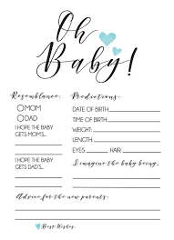 Baby Boy Prediction Card Baby Shower Games To Play At Party Etsy Baby Prediction Cards Baby Shower Prediction Cards Modern Baby Shower Games