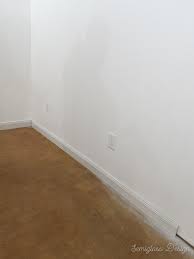 Drive finishing nails through the chair rail all the way into the studs. How To Install Trim In A Basement Semigloss Design