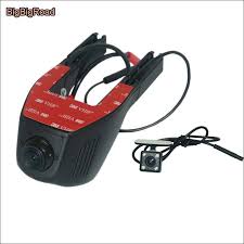 Bigbigroad Wifi Car Dvr With Rear View Camera Video Recorder Dual Lens Dash Cam Car Black Box Dvr G Sensor For Mitsubishi Car Parking Camera Car Wifi Jetta Car