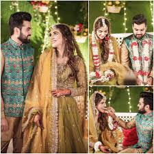 Rababhashim And Her Groom At Theri Mehndi In 2020 Pakistani Actress Mehndi Groom