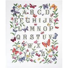 Broderie modele point de croix anagram sampler 4 saisons. Kits Broderie Abecedaires Alphabets Point De Croix Univers Broderie