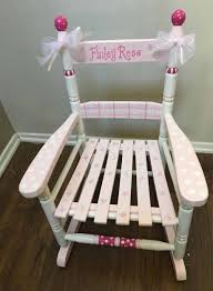 Kids Rocking Chair Child S Hand Painted Rocking Chair Etsy Kids Rocking Chair Painted Rocking Chairs Personalized Rocking Chair