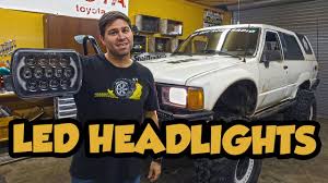 led headlights in a 1st gen toyota 4runner youtube led headlights in a 1st gen toyota 4runner