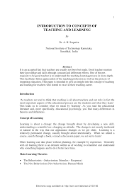 Maybe you would like to learn more about one of these? Pdf Introduction To Concepts Of Teaching And Learning