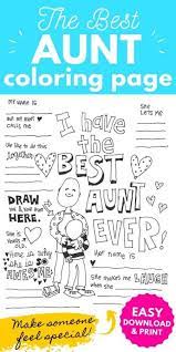 You could also print the. The Best Aunt Coloring Page Skip To My Lou
