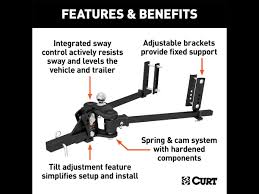 Hensley hitch by hensley manufacturing. Curt Trutrack Weight Distribution Hitch With Sway Control Up To 10k 2 Shank 2 5 16 Ball 17500 Sharptruck Com