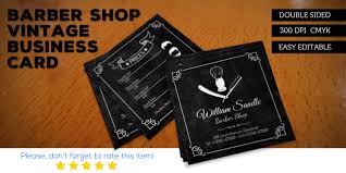 Buy barber business card templates & designs from $5. Barber Shop Vintage Business Card By Novacode Codester