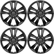 Cover Trend Set Of 4 Universal Hub Caps 16 Matte Bla Black Wheels Hub Caps Wheel Cover