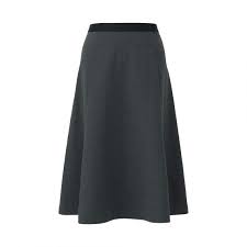 women ponte midi skirt