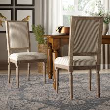 This set of 2 upholstered dining chairs is an easy way to bring a little farmhouse charm (and extra seating) to your dining room or kitchen. Bridgeland Upholstered Solid Back Side Chair Reviews Birch Lane