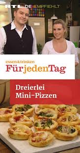 Dreierlei Wenigstens Pizzen Essen Trinken Mini Pizza Pizza Recipes Easy Mini Pizza Recipes