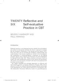 1046 words | 5 pages. Pdf Reflective And Self Evaluative Practice In Cbt