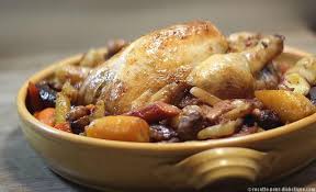 Chapon Farci Foie Gras Et Marrons Aux Legumes Anciens Recette Recettes Pour Diabetiques Recette Recette Facile