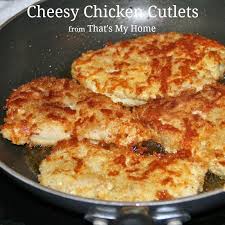 Cheesy Chicken Cutlets Recipes Food And Cooking Recipe Chicken Cutlet Recipes Food Recipes