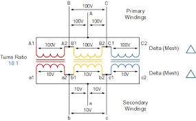Three Phase Transformer Connections And Basics