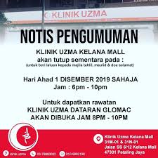 Traditional doctor  2372 . Klinik Uzma Perhatian Pengumuman Penting Majlis Facebook